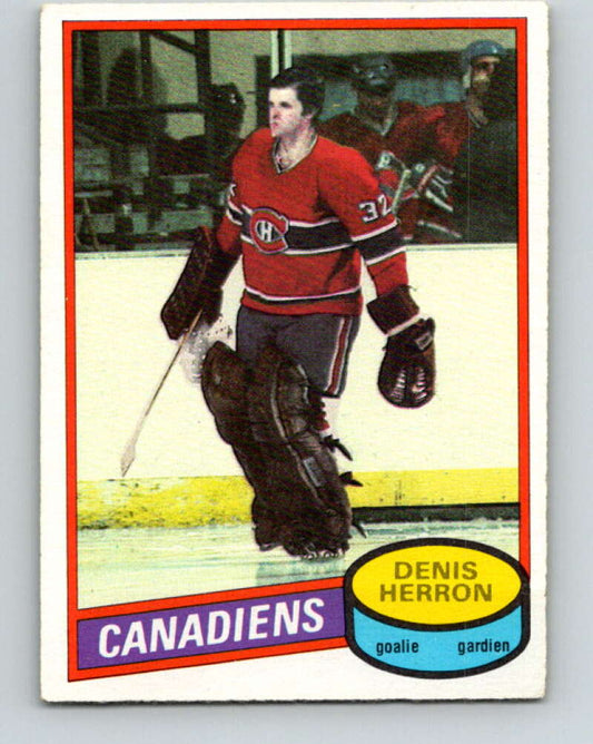 1980-81 O-Pee-Chee #130 Denis Herron  Montreal Canadiens  V38321
