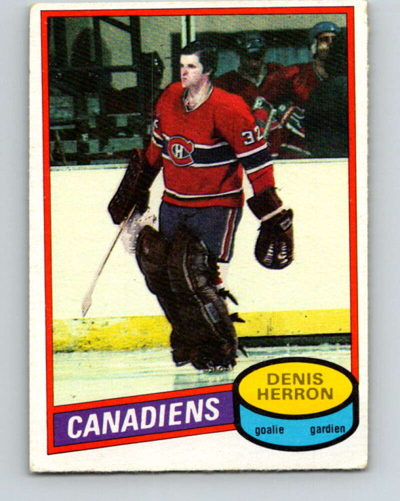 1980-81 O-Pee-Chee #130 Denis Herron  Montreal Canadiens  V38323