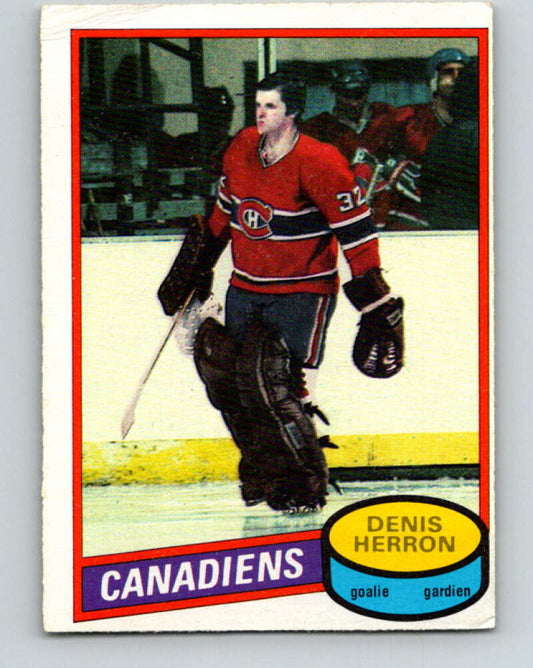 1980-81 O-Pee-Chee #130 Denis Herron  Montreal Canadiens  V38324
