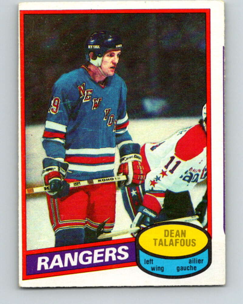 1980-81 O-Pee-Chee #132 Dean Talafous  New York Rangers  V38338