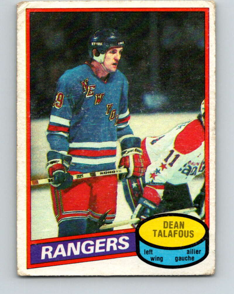 1980-81 O-Pee-Chee #132 Dean Talafous  New York Rangers  V38340
