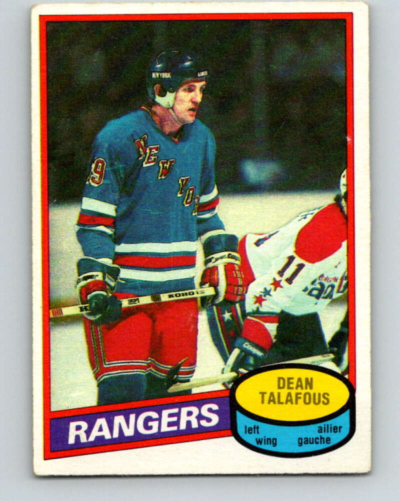 1980-81 O-Pee-Chee #132 Dean Talafous  New York Rangers  V38342