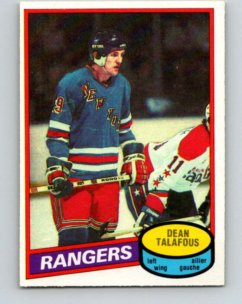 1980-81 O-Pee-Chee #132 Dean Talafous  New York Rangers  V38345