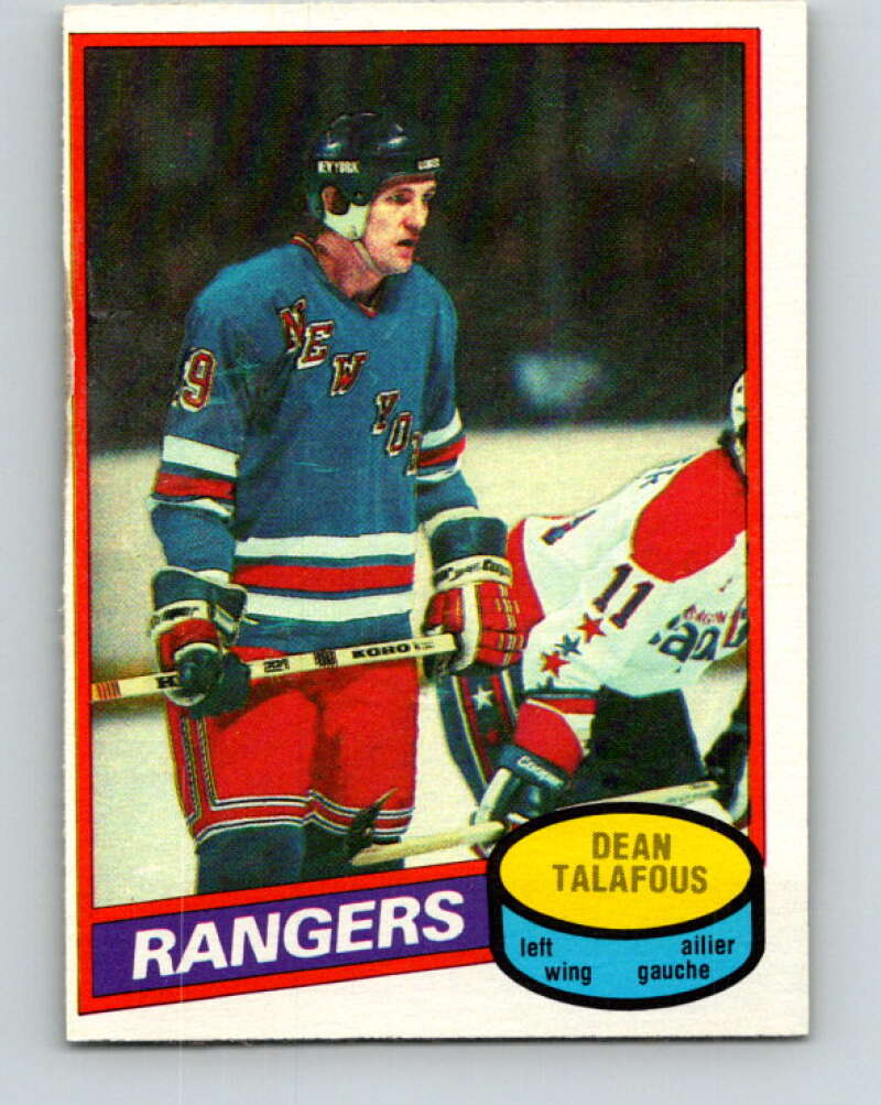 1980-81 O-Pee-Chee #132 Dean Talafous  New York Rangers  V38346