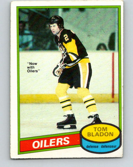 1980-81 O-Pee-Chee #135 Tom Bladon  Edmonton Oilers  V38369