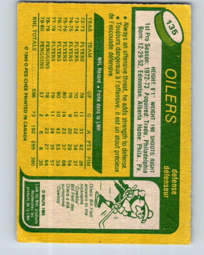 1980-81 O-Pee-Chee #135 Tom Bladon  Edmonton Oilers  V38377