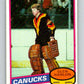 1980-81 O-Pee-Chee #141 Glen Hanlon  Vancouver Canucks  V38427