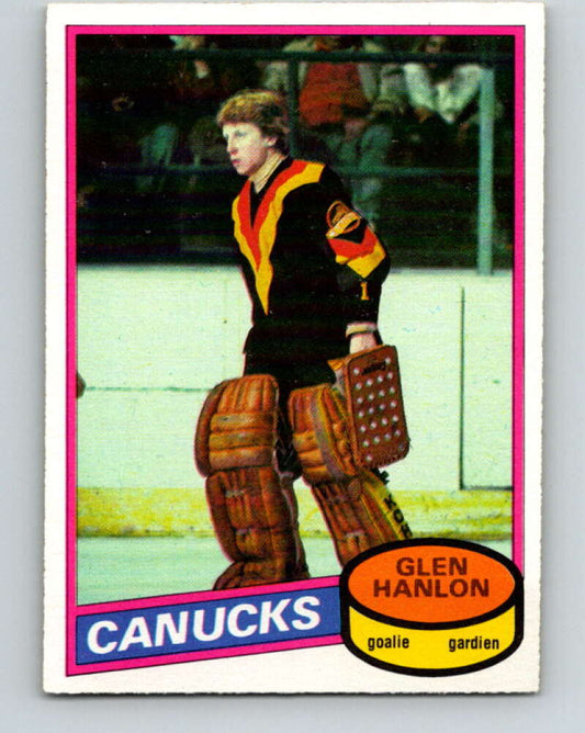 1980-81 O-Pee-Chee #141 Glen Hanlon  Vancouver Canucks  V38429