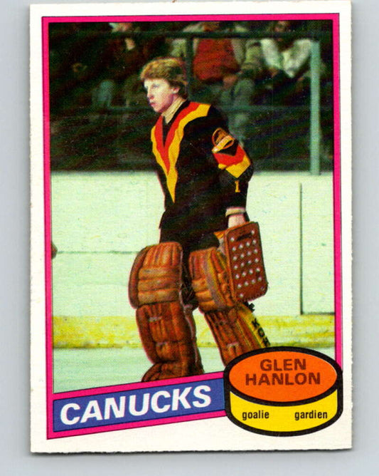 1980-81 O-Pee-Chee #141 Glen Hanlon  Vancouver Canucks  V38432