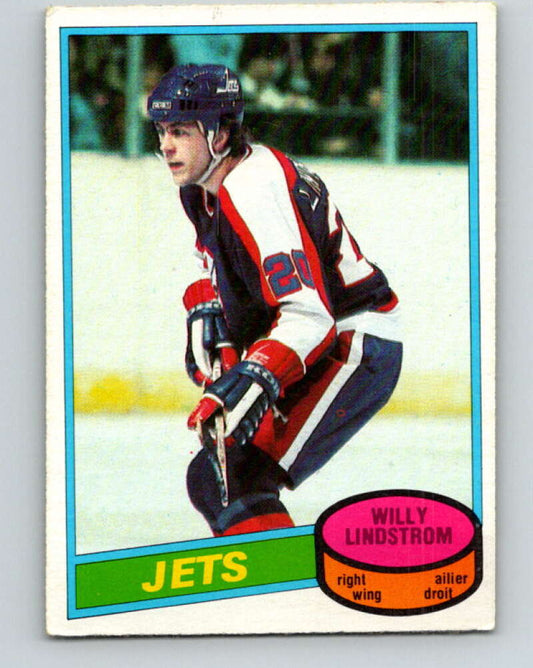 1980-81 O-Pee-Chee #142 Willy Lindstrom  Winnipeg Jets  V38434