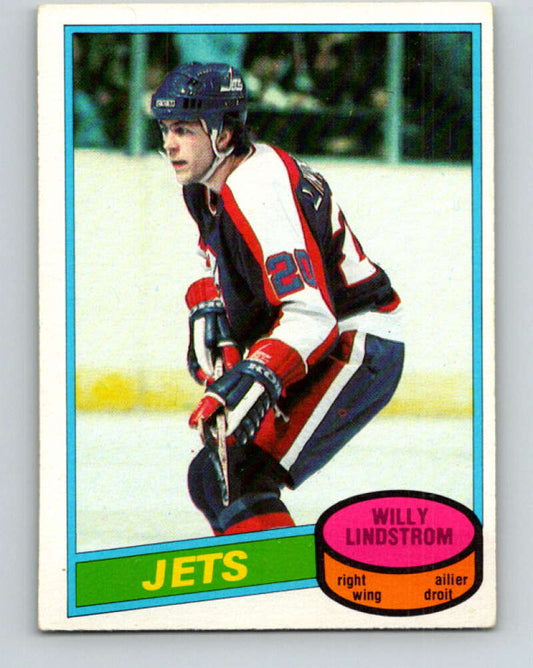 1980-81 O-Pee-Chee #142 Willy Lindstrom  Winnipeg Jets  V38435
