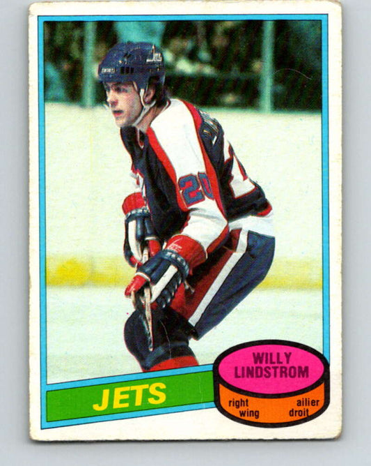 1980-81 O-Pee-Chee #142 Willy Lindstrom  Winnipeg Jets  V38443