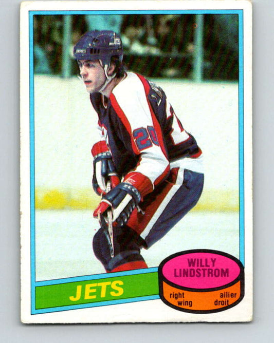 1980-81 O-Pee-Chee #142 Willy Lindstrom  Winnipeg Jets  V38444