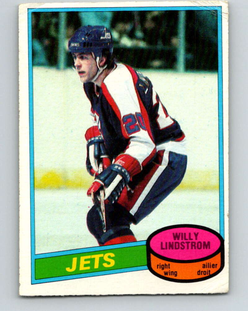 1980-81 O-Pee-Chee #142 Willy Lindstrom  Winnipeg Jets  V38445