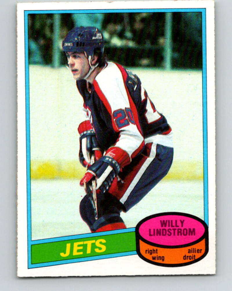 1980-81 O-Pee-Chee #142 Willy Lindstrom  Winnipeg Jets  V38446