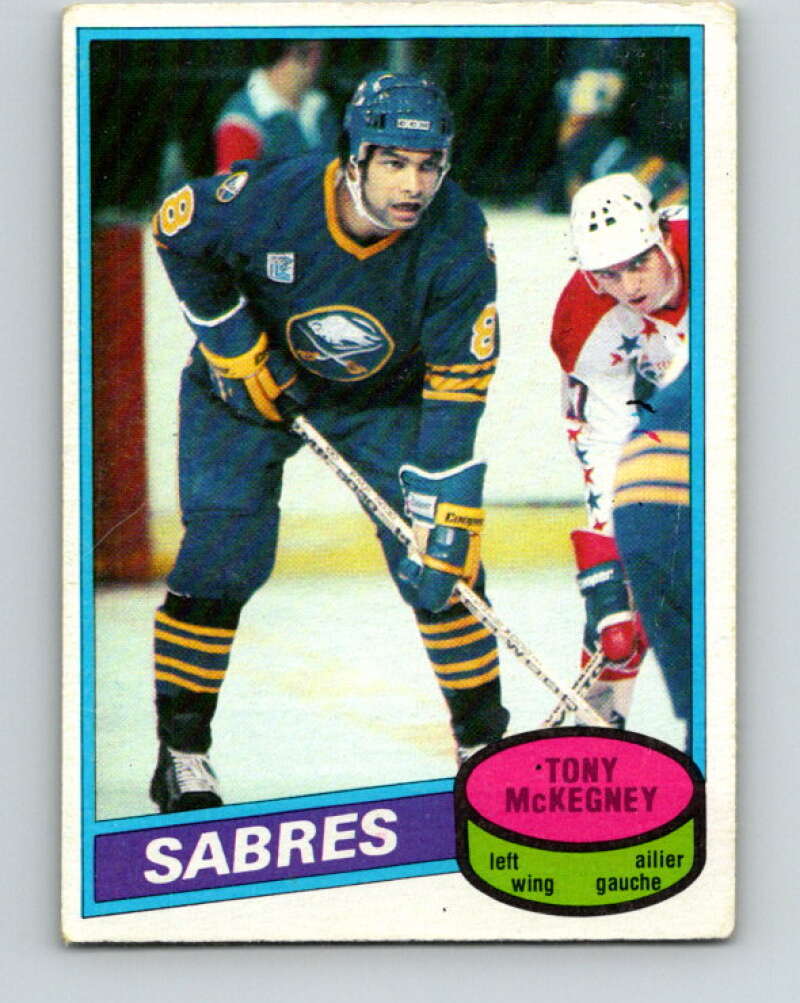 1980-81 O-Pee-Chee #144 Tony McKegney  RC Rookie Buffalo Sabres  V38465
