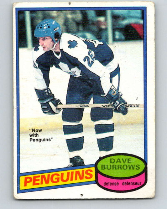 1980-81 O-Pee-Chee #147 Dave Burrows  Pittsburgh Penguins  V38494