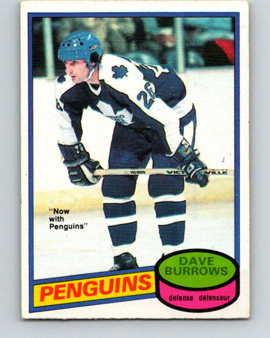 1980-81 O-Pee-Chee #147 Dave Burrows  Pittsburgh Penguins  V38495