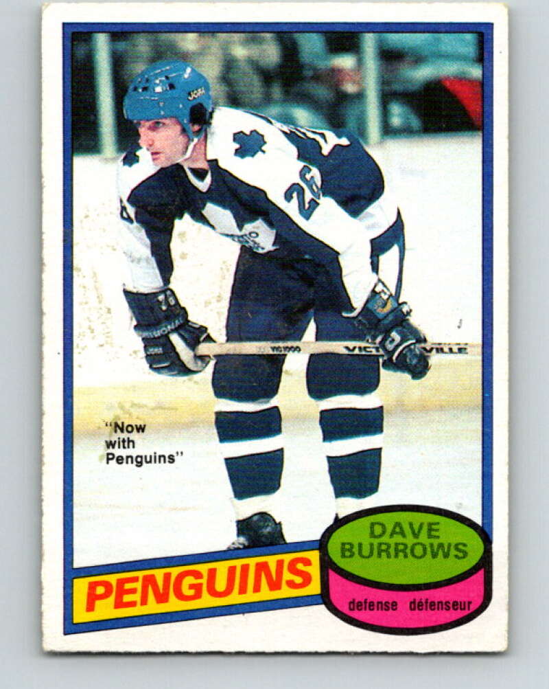 1980-81 O-Pee-Chee #147 Dave Burrows  Pittsburgh Penguins  V38498