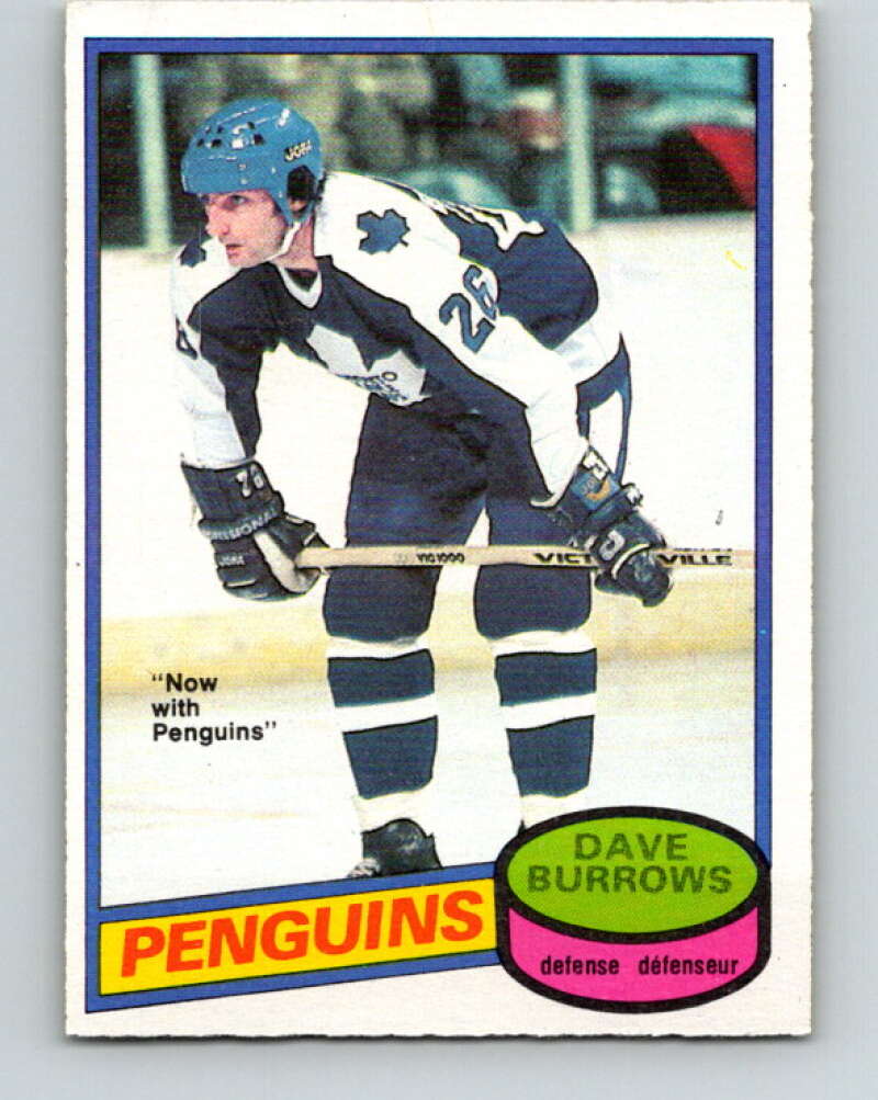 1980-81 O-Pee-Chee #147 Dave Burrows  Pittsburgh Penguins  V38500