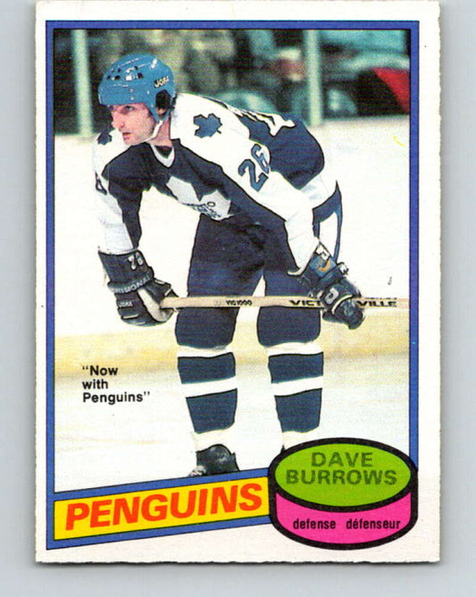 1980-81 O-Pee-Chee #147 Dave Burrows  Pittsburgh Penguins  V38500