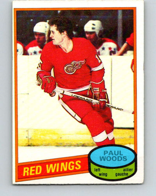 1980-81 O-Pee-Chee #148 Paul Woods  Detroit Red Wings  V38504