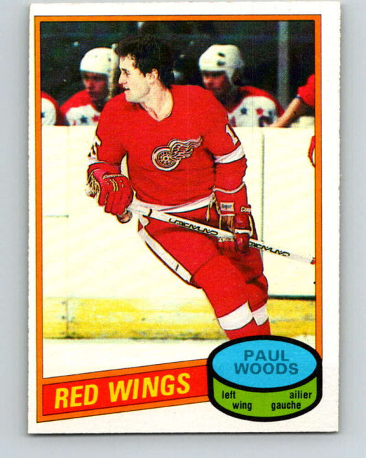 1980-81 O-Pee-Chee #148 Paul Woods  Detroit Red Wings  V38505