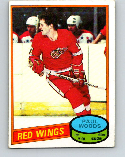 1980-81 O-Pee-Chee #148 Paul Woods  Detroit Red Wings  V38506