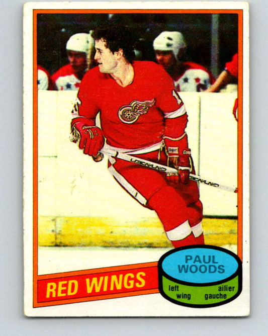 1980-81 O-Pee-Chee #148 Paul Woods  Detroit Red Wings  V38508