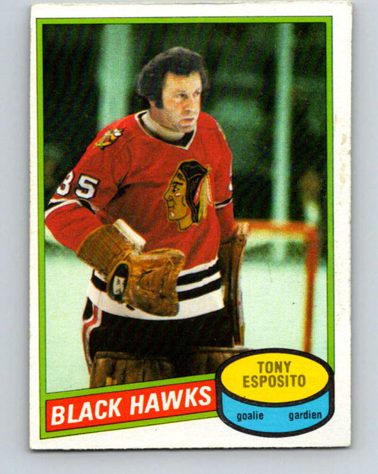 1980-81 O-Pee-Chee #150 Tony Esposito  Chicago Blackhawks  V38517