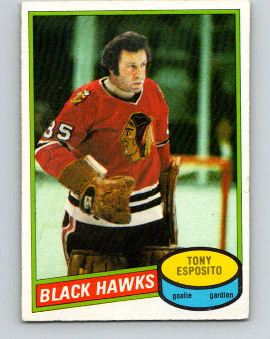 1980-81 O-Pee-Chee #150 Tony Esposito  Chicago Blackhawks  V38519