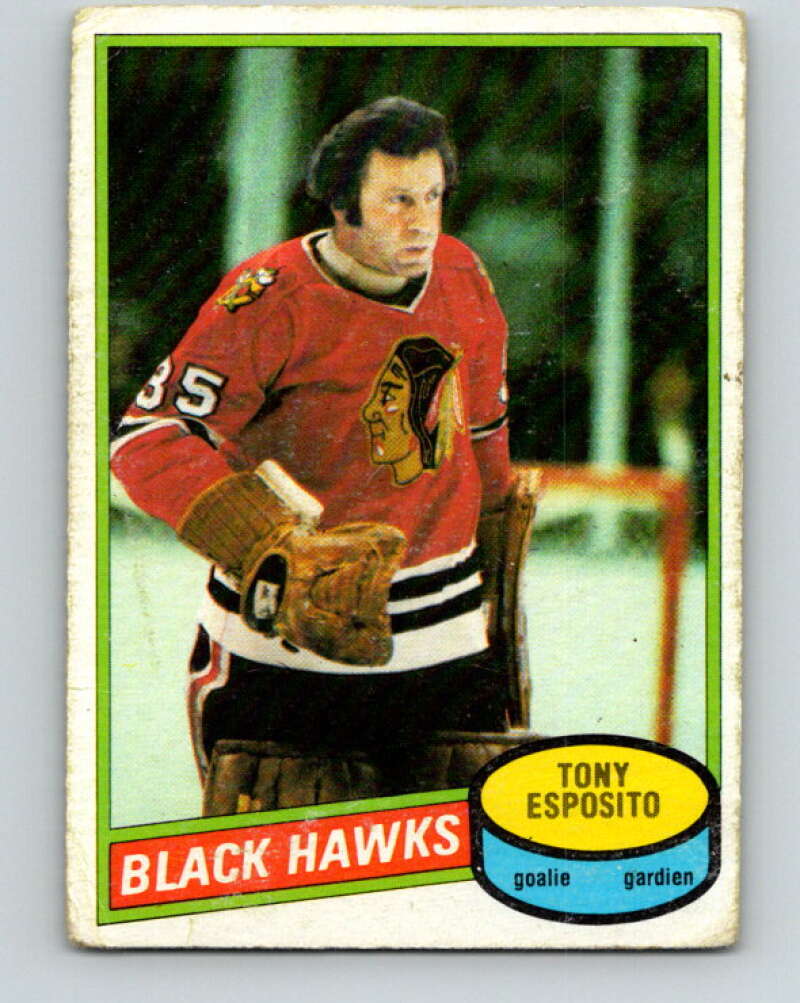 1980-81 O-Pee-Chee #150 Tony Esposito  Chicago Blackhawks  V38526