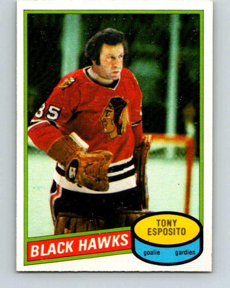 1980-81 O-Pee-Chee #150 Tony Esposito  Chicago Blackhawks  V38529