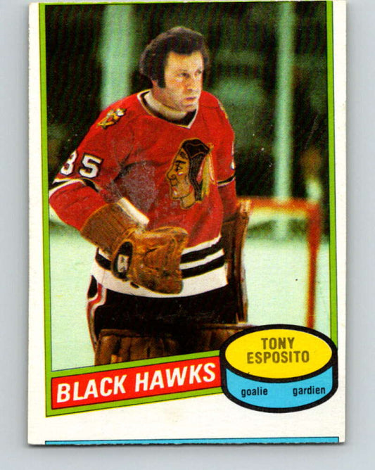 1980-81 O-Pee-Chee #150 Tony Esposito  Chicago Blackhawks  V38532