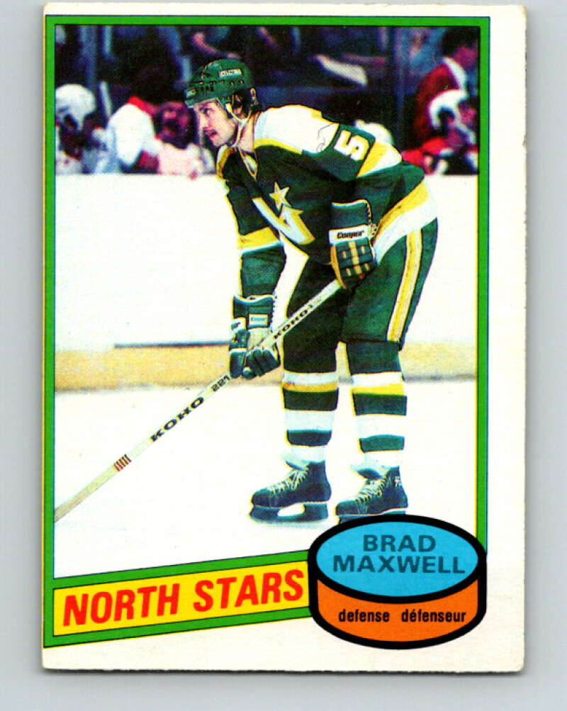 1980-81 O-Pee-Chee #152 Brad Maxwell  Minnesota North Stars  V38550