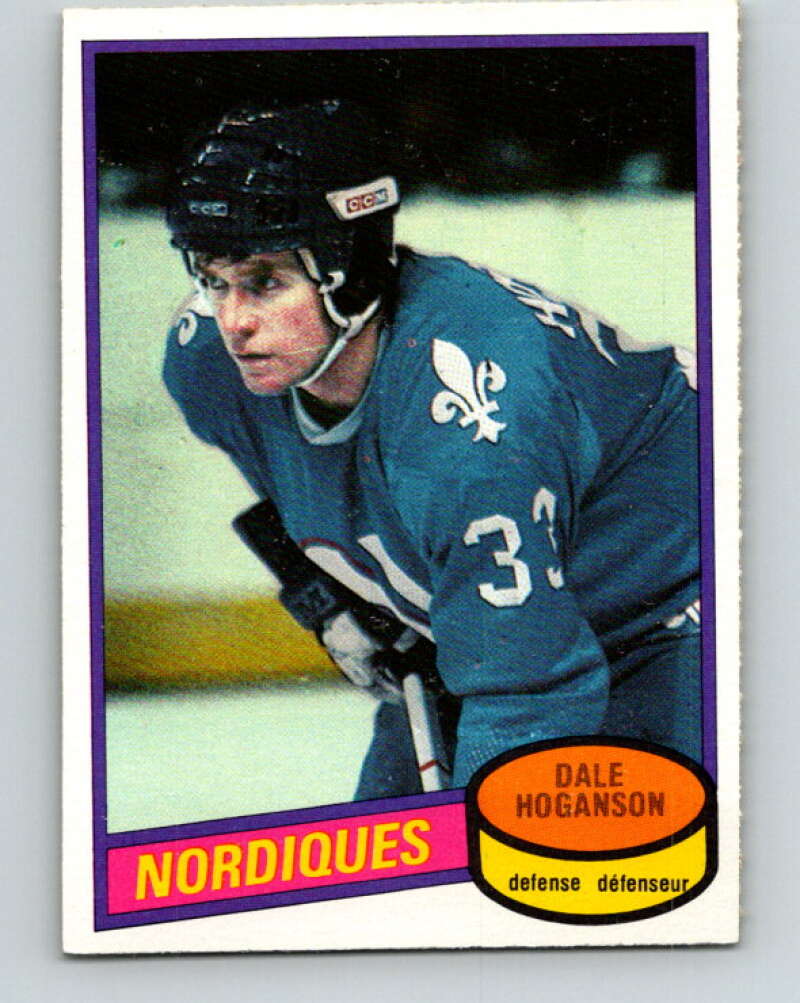 1980-81 O-Pee-Chee #155 Dale Hoganson  Quebec Nordiques  V38576