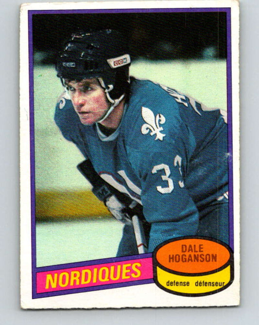 1980-81 O-Pee-Chee #155 Dale Hoganson  Quebec Nordiques  V38579