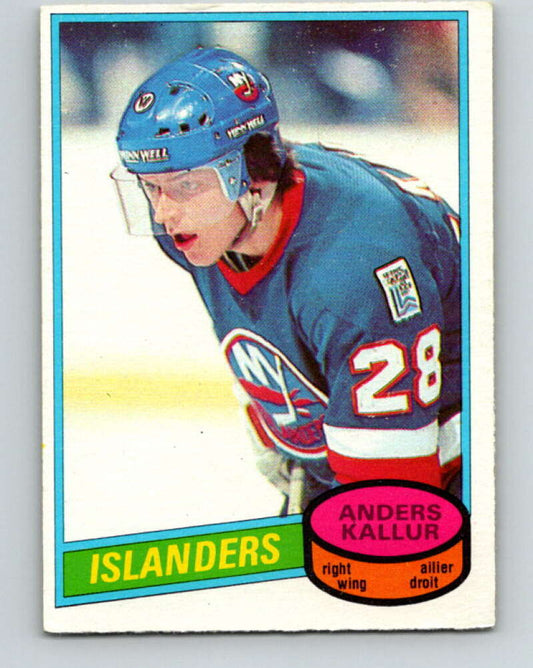 1980-81 O-Pee-Chee #156 Anders Kallur  RC Rookie New York Islanders  V38593