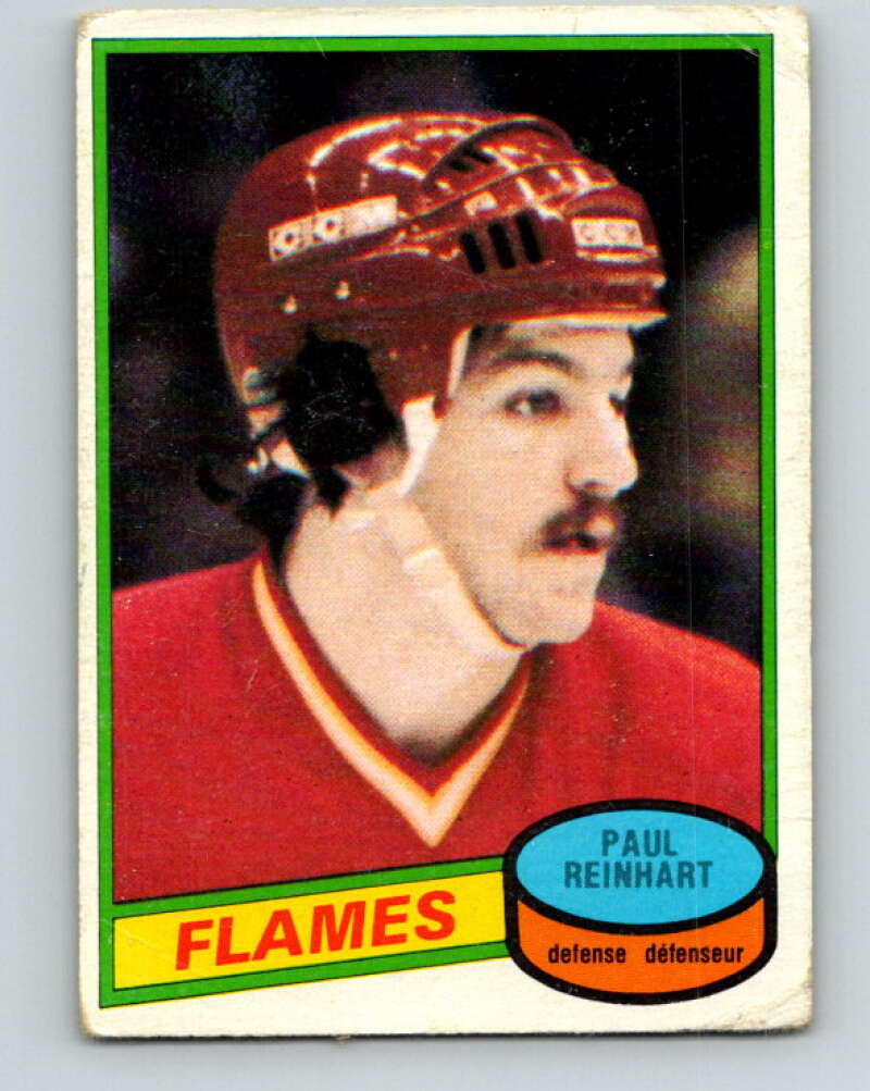 1980-81 O-Pee-Chee #157 Paul Reinhart  RC Rookie Calgary Flames  V38599