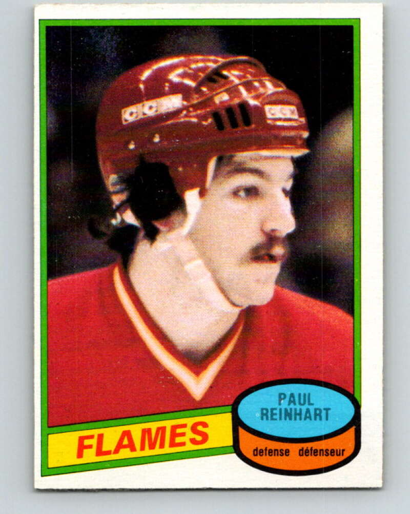 1980-81 O-Pee-Chee #157 Paul Reinhart  RC Rookie Calgary Flames  V38601