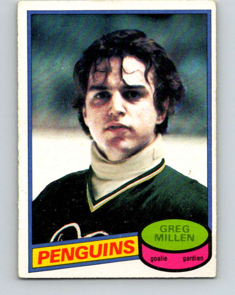 1980-81 O-Pee-Chee #158 Greg Millen  Pittsburgh Penguins  V38610