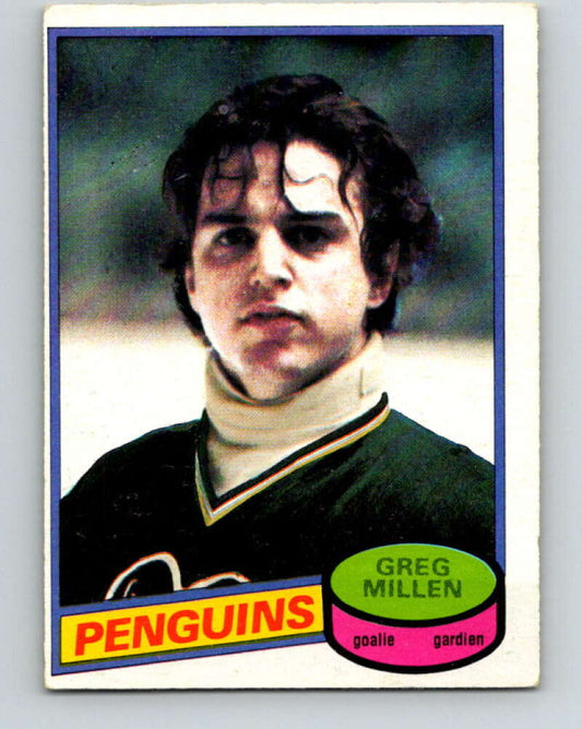 1980-81 O-Pee-Chee #158 Greg Millen  Pittsburgh Penguins  V38612