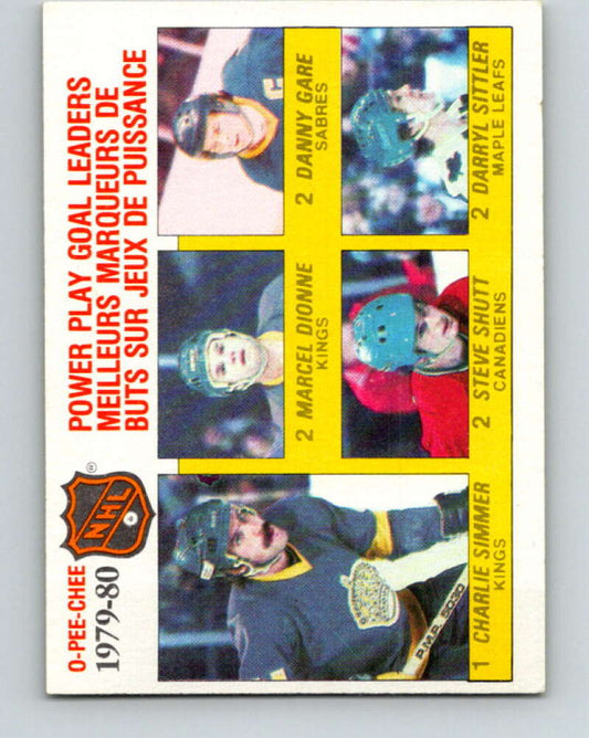 1980-81 O-Pee-Chee #165 Dionne/Gare/Shutt/Simmer/ Sittler LL   V38667