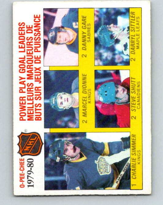 1980-81 O-Pee-Chee #165 Dionne/Gare/Shutt/Simmer/ Sittler LL   V38669