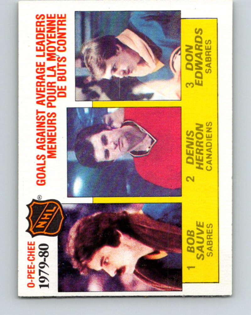 1980-81 O-Pee-Chee #166 Edwards/Herron/Sauve LL   V38676