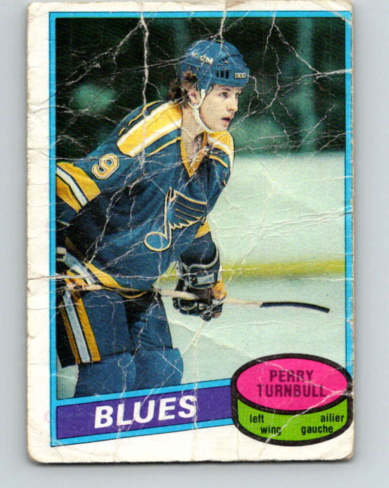 1980-81 O-Pee-Chee #169 Perry Turnbull  RC Rookie St. Louis Blues  V38696