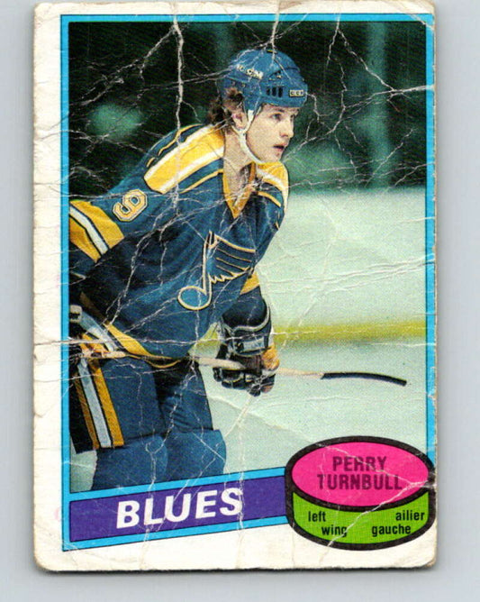 1980-81 O-Pee-Chee #169 Perry Turnbull  RC Rookie St. Louis Blues  V38696