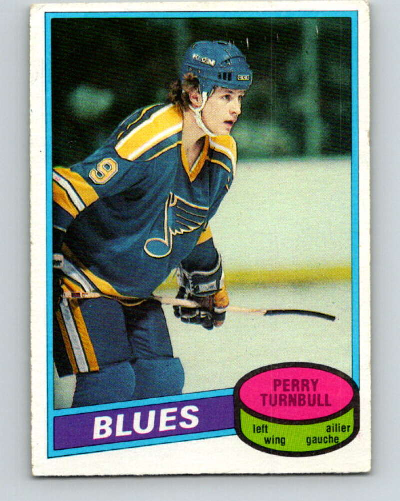 1980-81 O-Pee-Chee #169 Perry Turnbull  RC Rookie St. Louis Blues  V38697