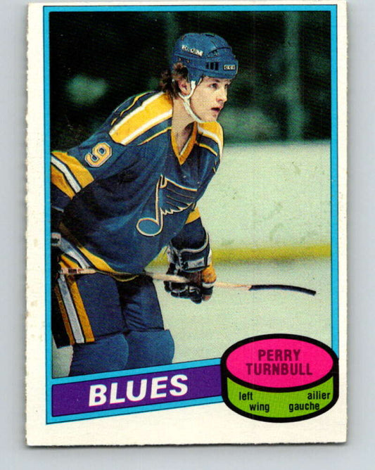 1980-81 O-Pee-Chee #169 Perry Turnbull  RC Rookie St. Louis Blues  V38701