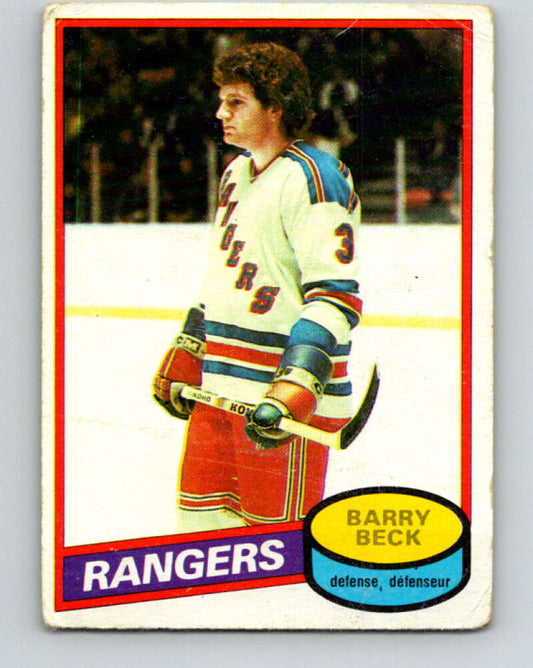 1980-81 O-Pee-Chee #170 Barry Beck  New York Rangers  V38703